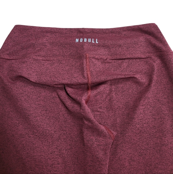 NOBULL Cropped Ankle Leggings Heathered Wine Womens Size M - Picture 12 of 14